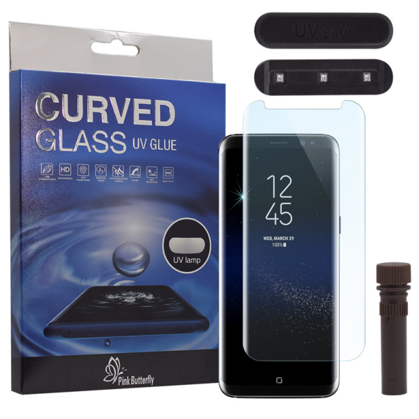 Zaštitno staklo za Samsung S8 Plus/ G955 UV Glue Full Cover+ lampa - 031496