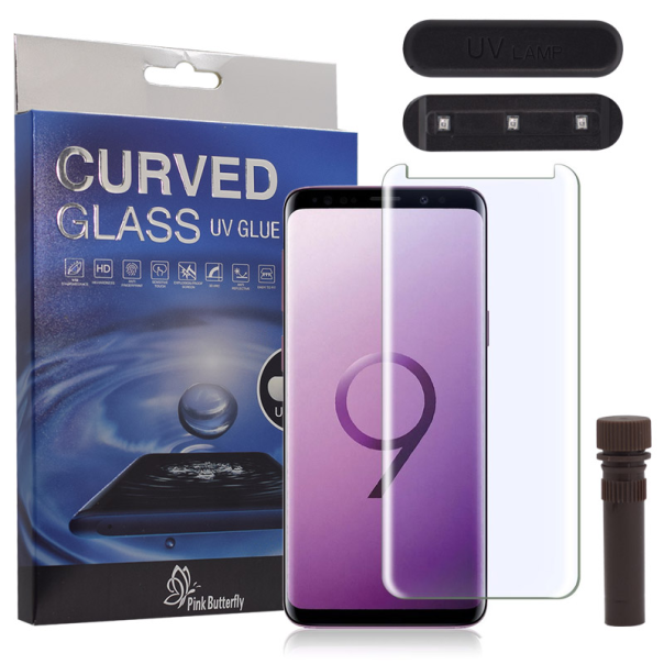 Zaštitno staklo za Samsung S9/ G960 UV Glue Full Cover+ lampa - 031499