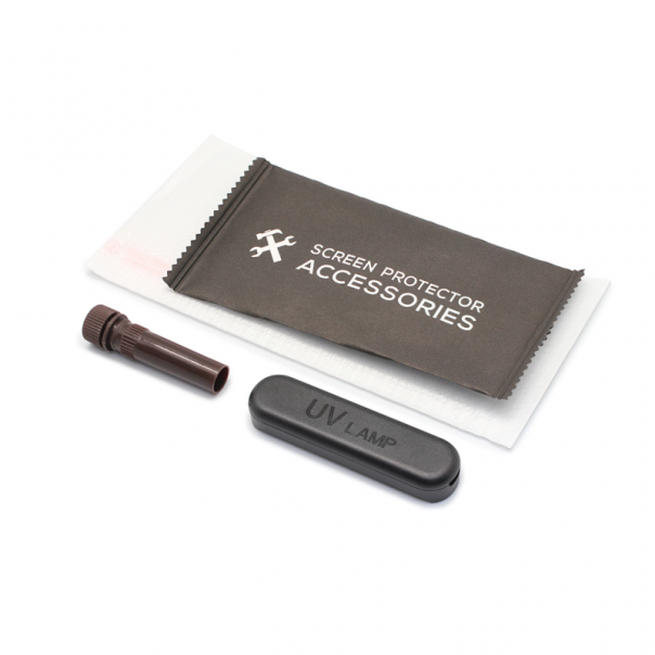 Zastitno Staklo Tempered glass UV Glue Full Cover + Lampa za iPhone XR - 66921