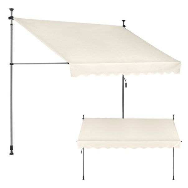 MULTIGARDEN Tenda za terasu i balkon sa podešavanjem visine 3x1.2m beige - EP2377297