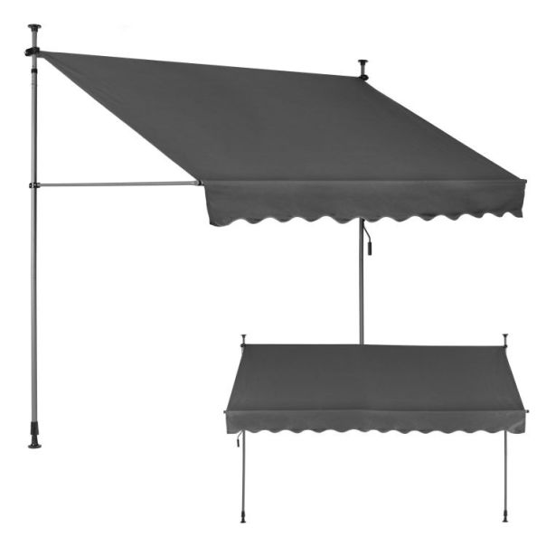 MULTIGARDEN Tenda za terasu i balkon sa podešavanjem visine 3x1.2m gray - EP2377300