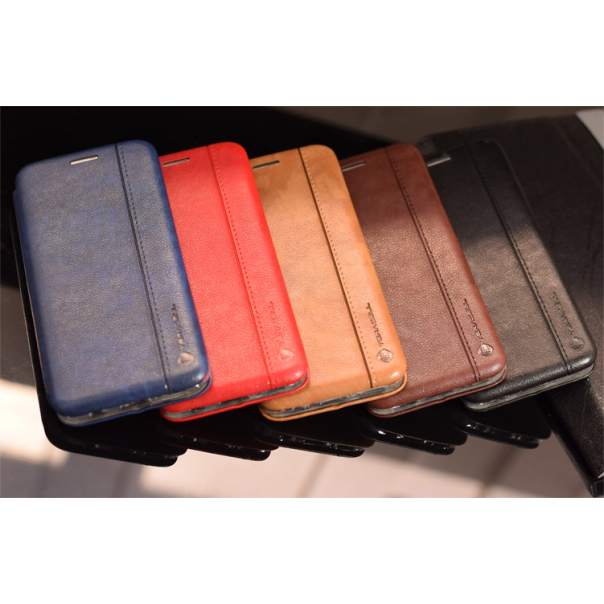 Maska za Huawei Honor 10 na preklop Teracell Leather crvena - 028622