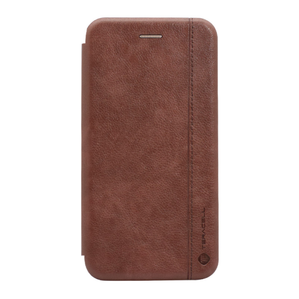 Maska za Huawei Honor 10 na preklop Teracell Leather tamno braon - 028619