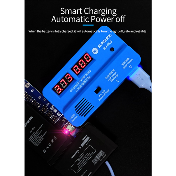 Tester ploce sa testerom brzine punjenja baterija Sunshine SS 909 univerzalni - 90298