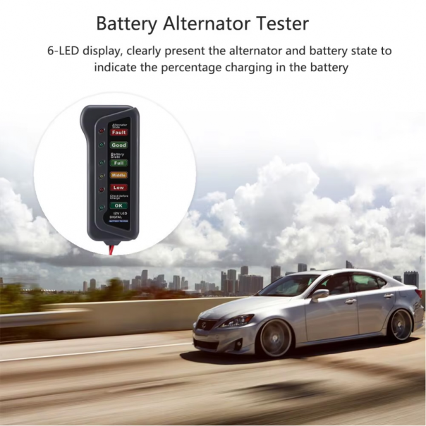 Tester za baterije digitalni JWD 12V LED light - 220861