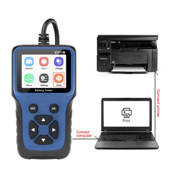 Tester za baterije digitalni V311B JWD plavi - 220859