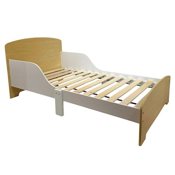 Dečiji drveni krevet sa zaštitom i ramom za dušek 140/70 cm – KINDER HOME - TF-11170