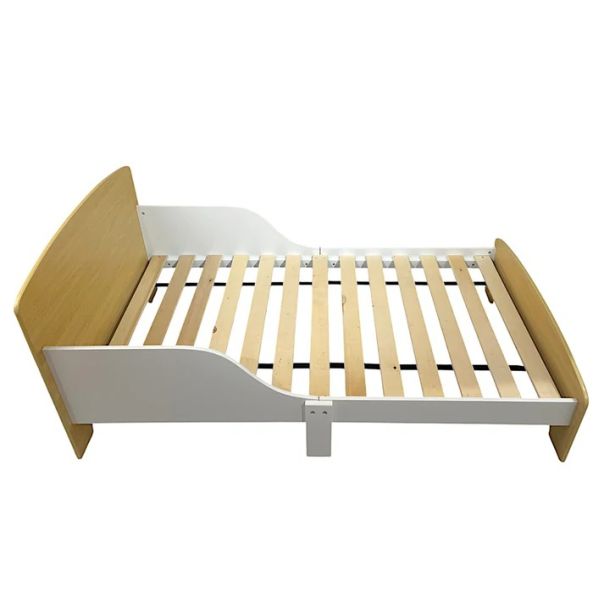 Dečiji drveni krevet sa zaštitom i ramom za dušek 140/70 cm – KINDER HOME - TF-11170