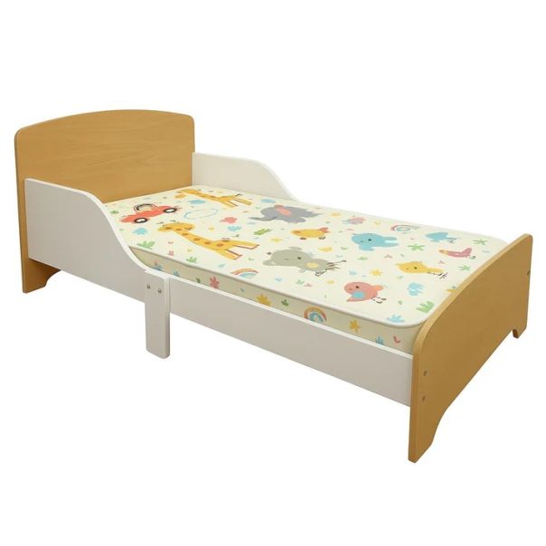 Dečiji drveni krevet sa zaštitom i ramom za dušek 140/70 cm – KINDER HOME - TF-11170