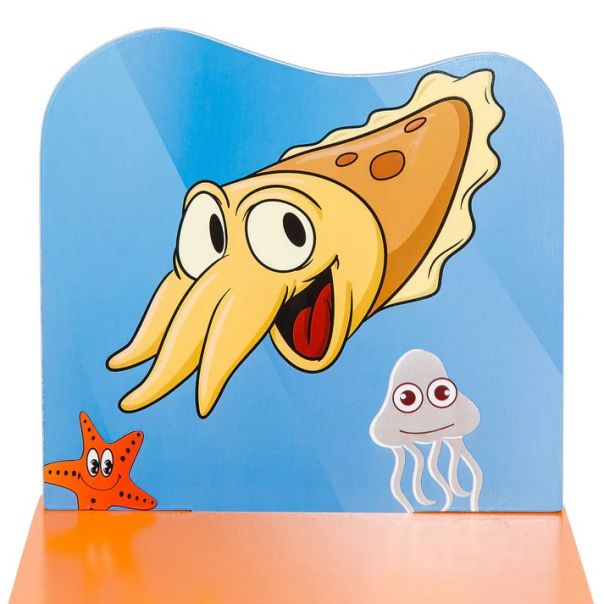 KINDER HOME Dečiji drveni sto i stolice sa morskim životinjama - EP2227654