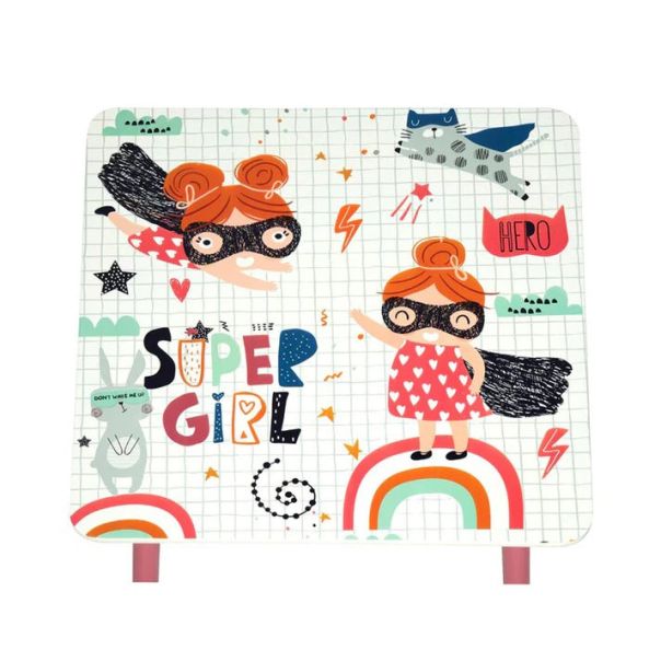 KINDER HOME Drveni dečiji sto sa stolicama roze - TF-6001