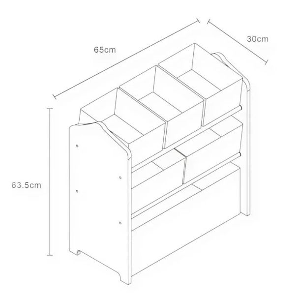 KINDER HOME Organizator za igračke Dinosaurs - TF-6502