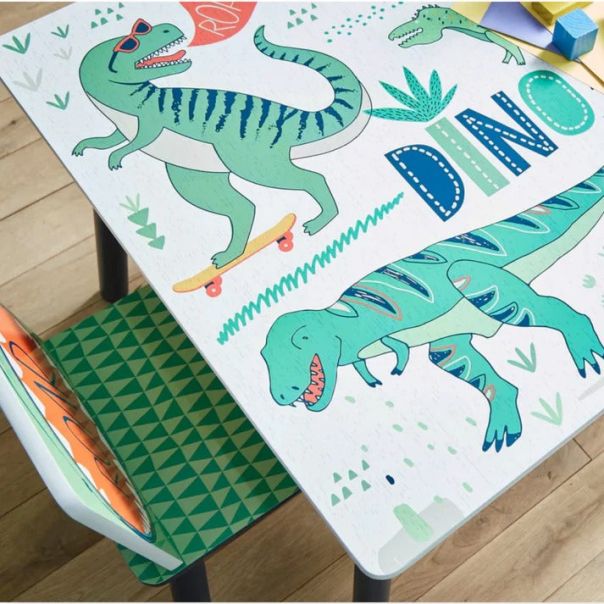 KINDER HOME Deciji sto za crtanje igranje jelo Dinosaurs - TF-6503
