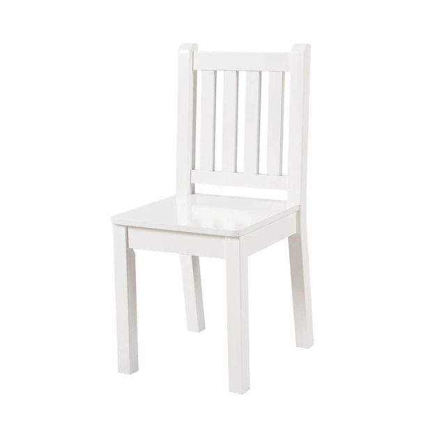 KINDER HOME Dečiji drveni sto sa 2 stolice, set za učenje, crtanje, igru, jelo - BELI - TF-6644-V