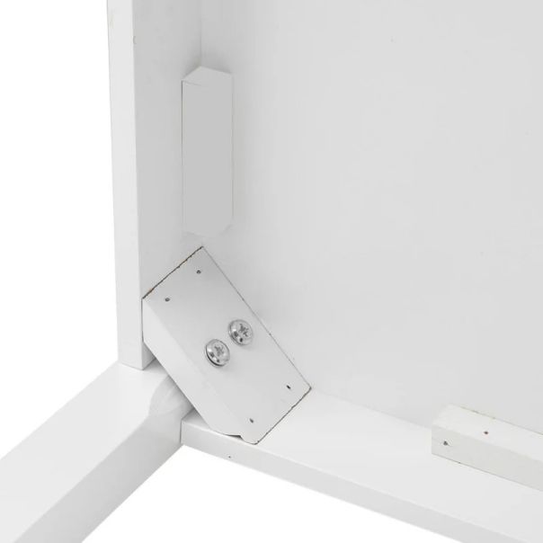 Dečiji sto sa 4 stolice KINDER HOME, drveni set za igru i učenje, beli - TF-6645-V