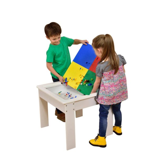 KINDER HOME Dvostrani dečiji sto sa 2 stolice šareni - TF-6705