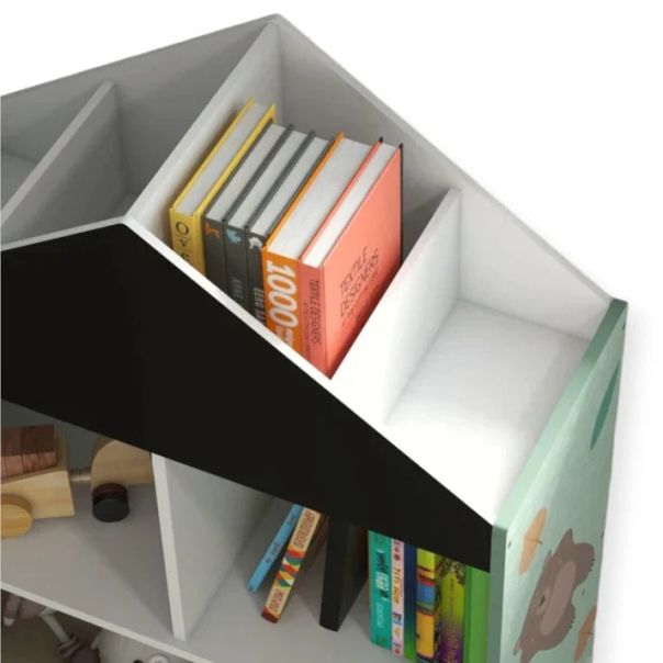 KINDER HOME Ormar za igračke i knjige,Crna tabla za pisanje - TF-6806