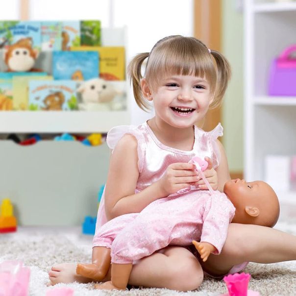 KINDER HOME Dečija drvena polica belo-siva - TF6114