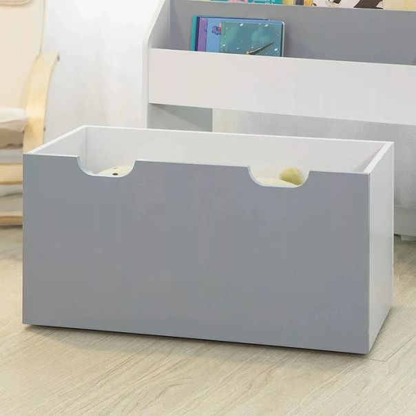 KINDER HOME Dečija drvena polica belo-siva - TF6114