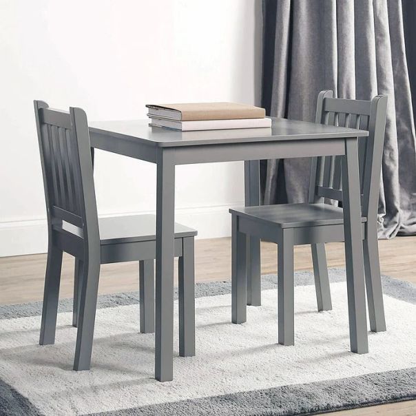 KINDER HOME Dečiji drveni sto sa 2 stolice šareni - TF6644