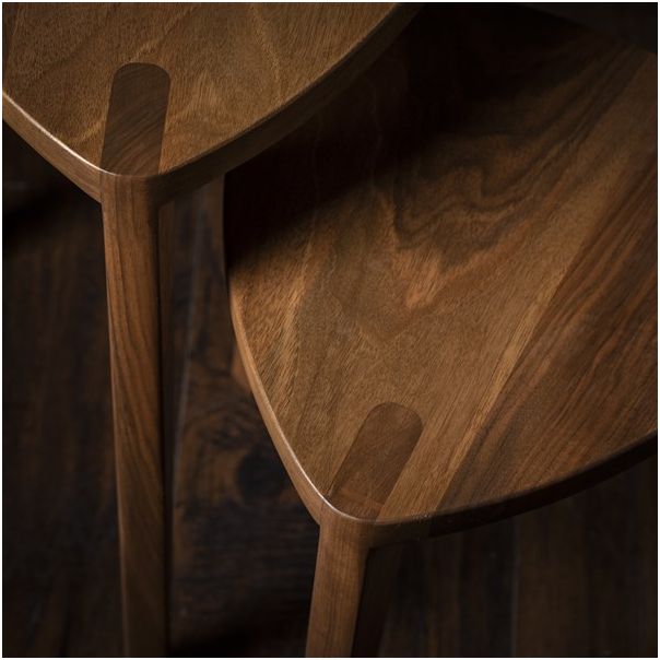 MEDA FURNITURE Stočići od drveta Orah M (set) - StoOraSetM