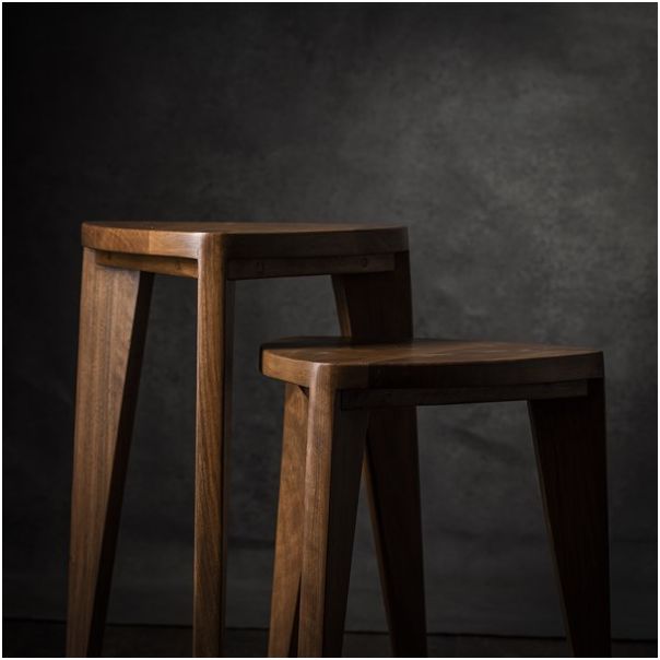 MEDA FURNITURE Stočići od drveta Orah M (set) - StoOraSetM