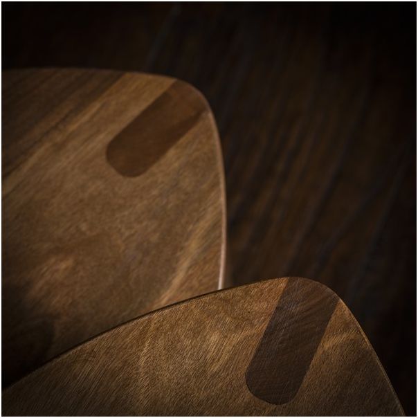 MEDA FURNITURE Stočići od drveta Orah M (set) - StoOraSetM