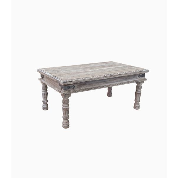 SUNČEVA DOLINA Klub sto Agra L / akacija puno drvo / ručno rađen duborez - TM1000