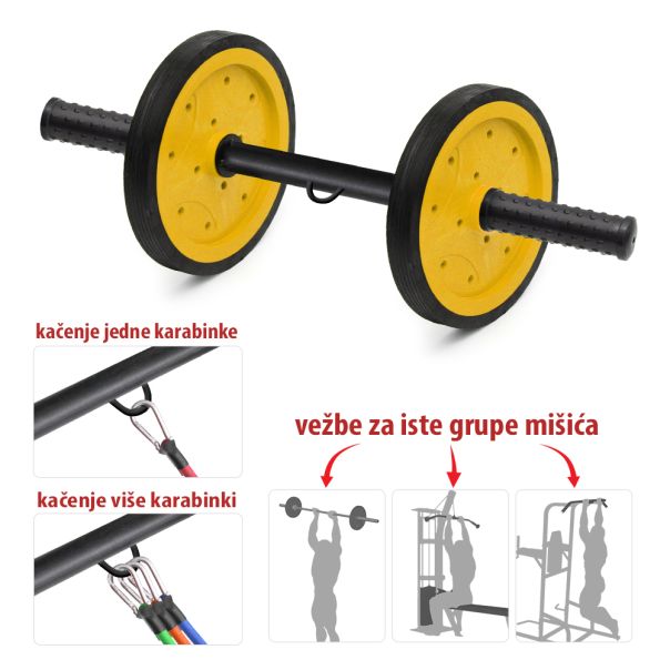 Tocak za trbušnjake Iron Sport model «Široki hvat + alka TZT-07» - TZTDS09