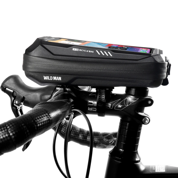 Torba/drzac za mobilni telefon za bicikl Wild man II crna - 211821