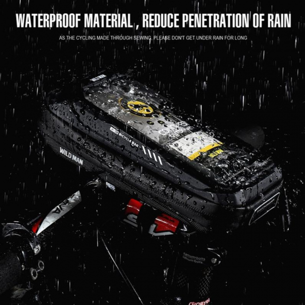 Torba/drzac za mobilni telefon za bicikl Wild man II crna - 211821