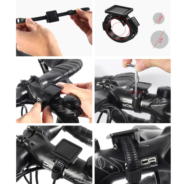 Torba/drzac za mobilni telefon za bicikl Wild man II crna - 211821