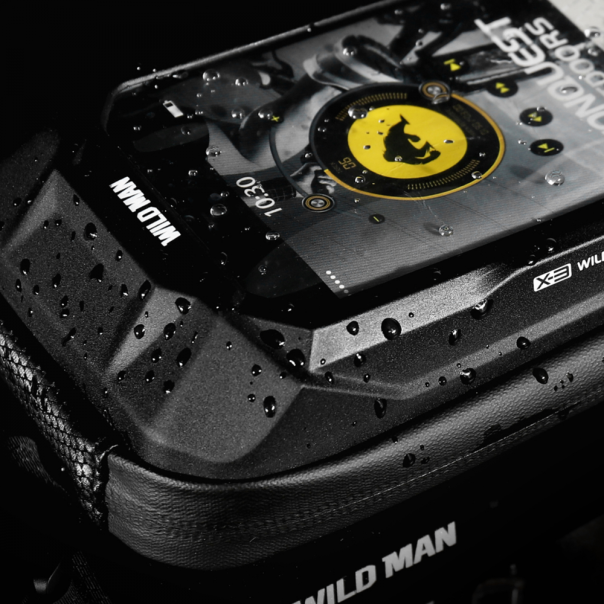 Torba/drzac za mobilni telefon za bicikl Wild man II crna - 211821