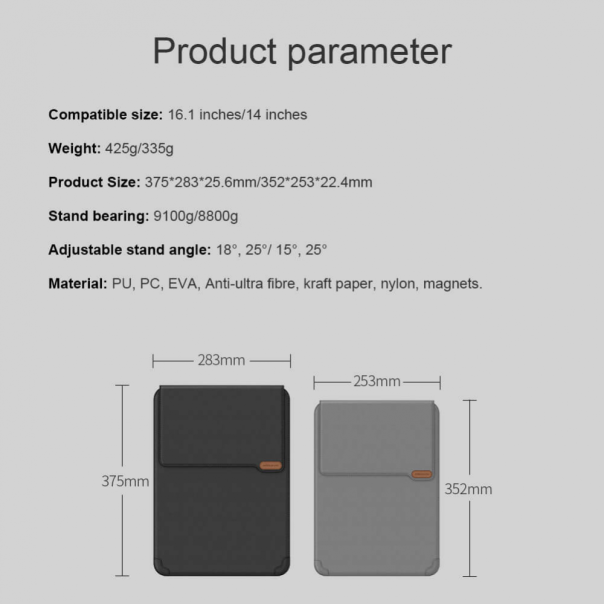 Torba za laptop sleeve Nillkin Elegant 16.1