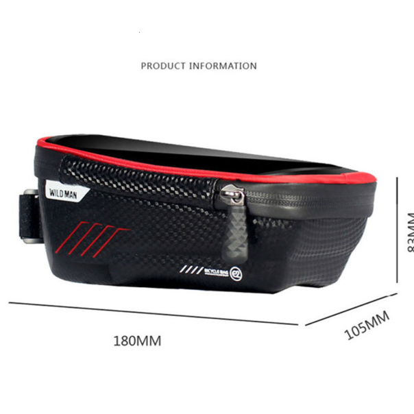 Torba za mobilni telefon za bicikl Wild man crna - 630312