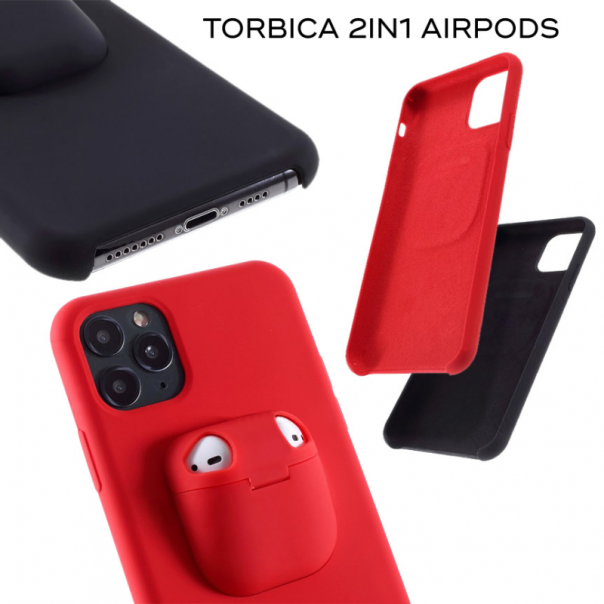 Maska za iPhone 6/6S 2in1 airpods crna - 75437-1