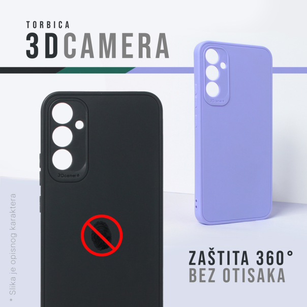 Maska za Honor 200 Smart/Honor X7c 3D Camera crna - 219169