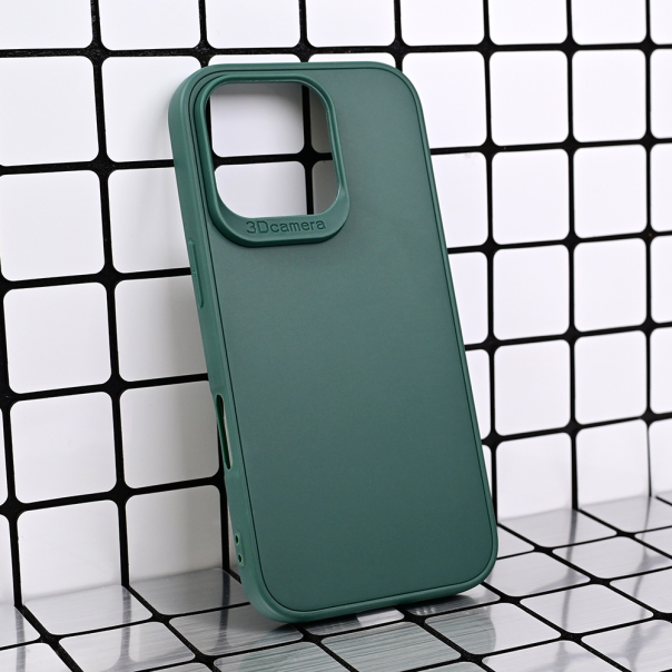 Torbica 3D Camera za iPhone 16 Pro 6.3 tamno zelena - 216789