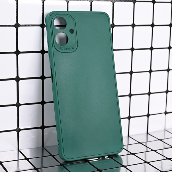 Maska za Samsung Galaxy A06 3D Camera tamno zelena - 219391