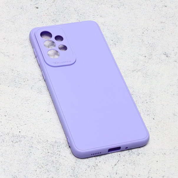 Maska za Samsung Galaxy A33 5G 3D Camera ljubičasta - 200390