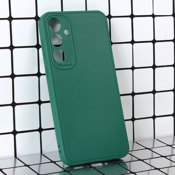 Maska za Samsung Galaxy A35 5G 3D Camera tamno zelena - 212918