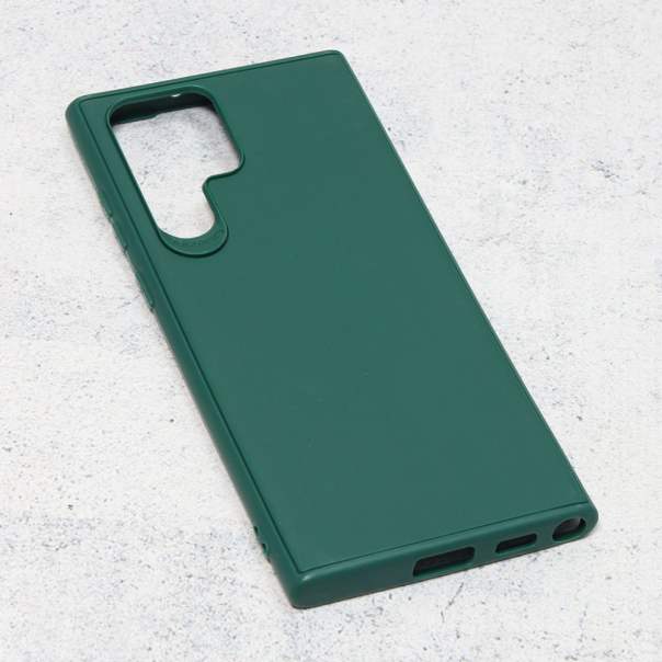 Maska za Samsung Galaxy S22 Ultra 5G 3D Camera tamno zelena - 200482-1