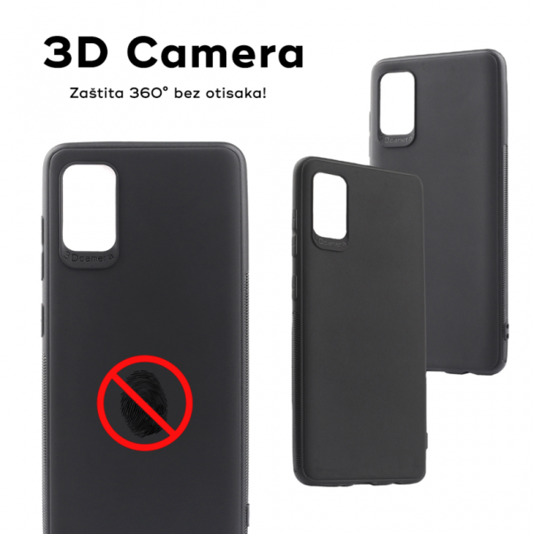 Maska za Xiaomi Redmi 9A 3D Camera crna - 86730