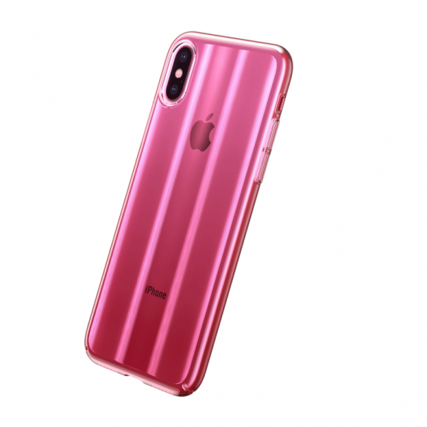 Maska za iPhone XS MAX Baseus Aurora pink - 64304