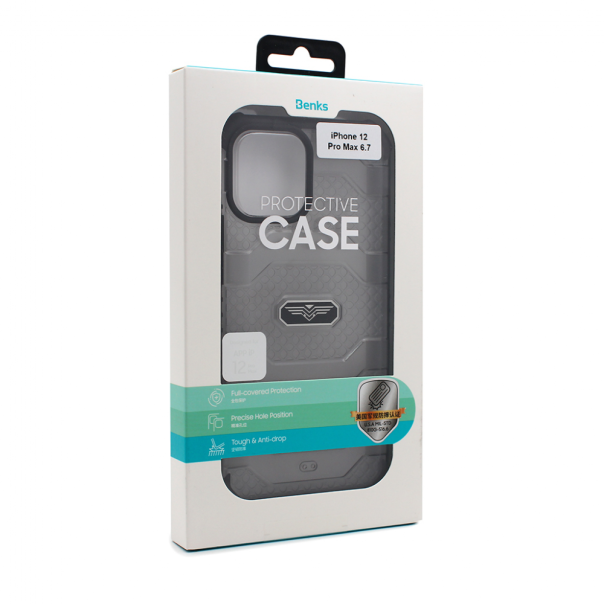 Maska za iPhone 12 Pro Max 6.7 Benks Mecha crna - 95625-1