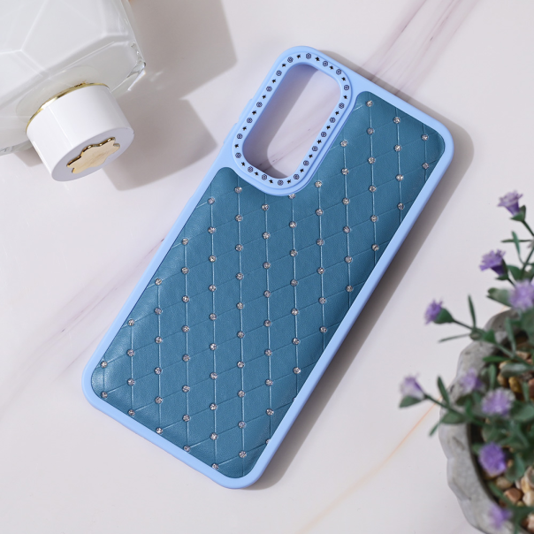 Maska za Samsung Galaxy A55 5G Bling plava - 219158