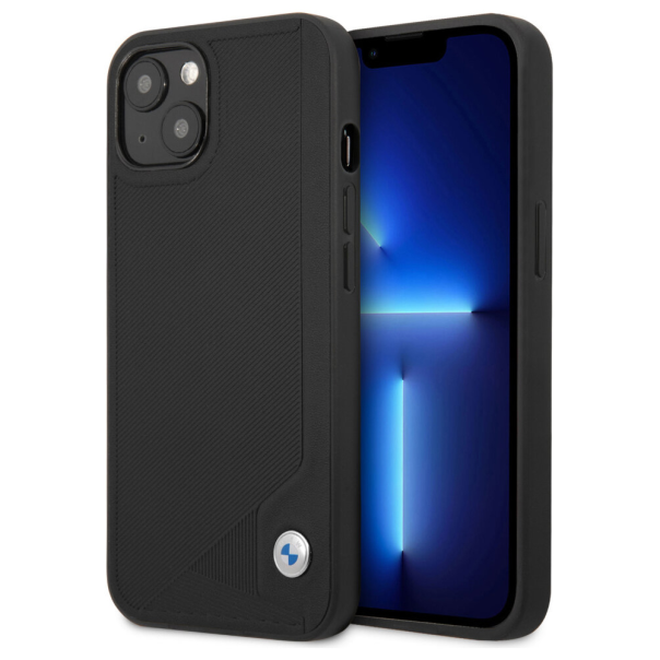 Maska za iPhone 13 6.1 BMW Hc Leather Deboss crna (BMHCP13MRCDPK) - 205689