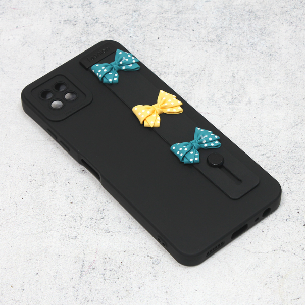 Maska za Samsung Galaxy A22 5G Bow crna - 202046