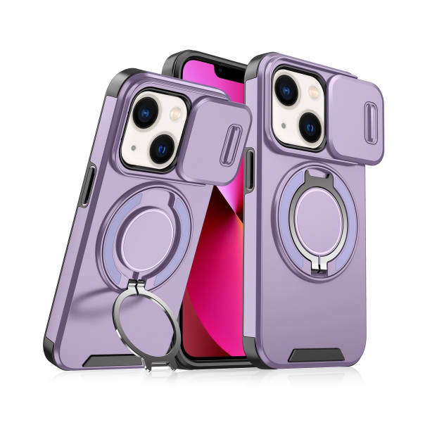 Maska za iPhone 13 6.1 CamShield Ring stand ljubičasta - 216857