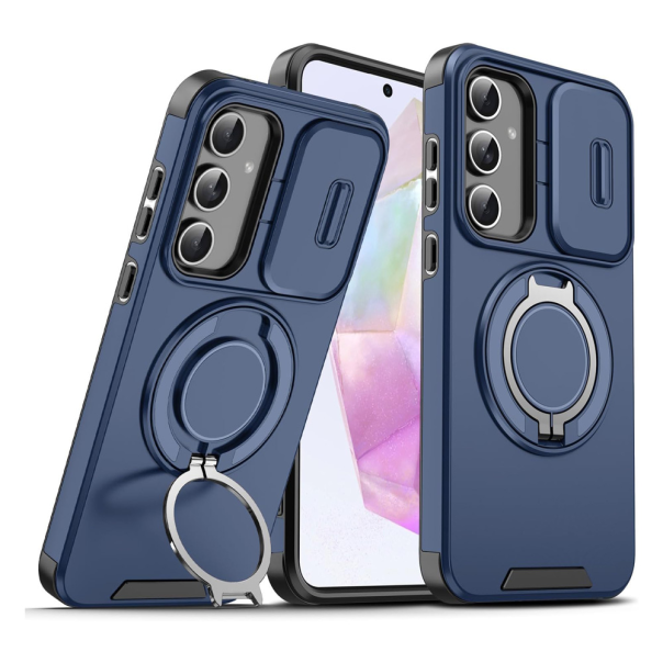 Maska za Samsung Galaxy A36/A56 5G CamShield Ring stand plava - 221487